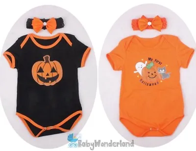 Baby Girls Halloween 2 Pieces Costume Party Birthday One Piece Set Size 000-2Y • $18.95