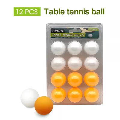 Table Tennis Ping Pong 12 Pack Competition Balls Orange&White • $11.99