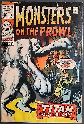 Monsters On The Prowl 11 Marvel Comics Bronze Age Horror Monster Jack Kirby Art • $4.99