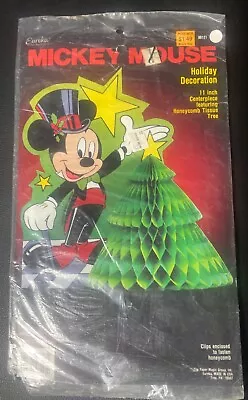 Vintage Nos 1980s Eureka Walt Disney World Mickey Mouse Honeycomb Christmas Tree • $19.95