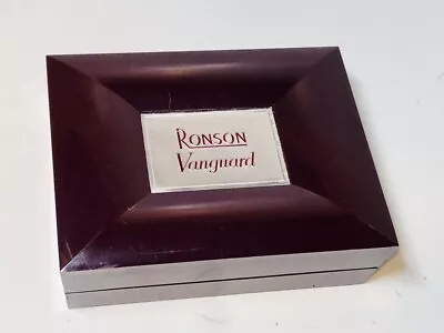 Vintage RONSON VANGUARD Art Deco Lighter With Original Box - Engraved RAG • $55