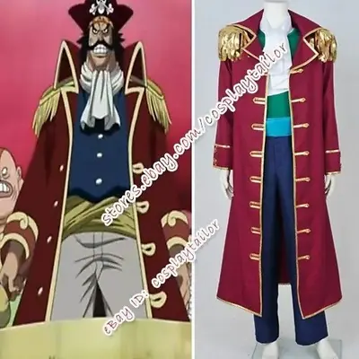 One Piece Dracule Mihawk Cosplay Costume Gold Roger Cos Anime Outfits Halloween • $47.40