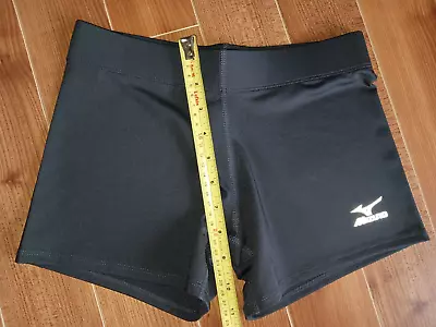 1- Black Mizuno Vortex Spandex Shorts Girls Volleyball Medium M • $21.48