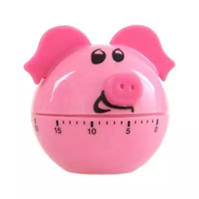 Fun Pig Shaped Mechanical Timer Kitchen Cooking Back Timer Practical Gift • $9.98