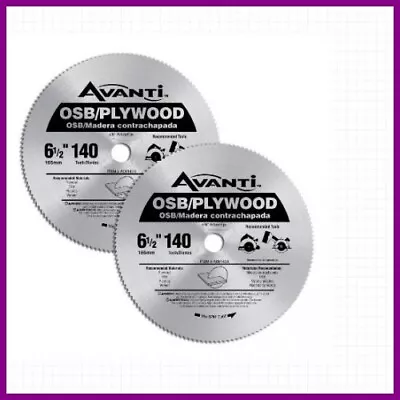 6-1/2 In. X 140-Tooth Osb/Plywood Circular Saw Blade (2-Pack) • $16.13