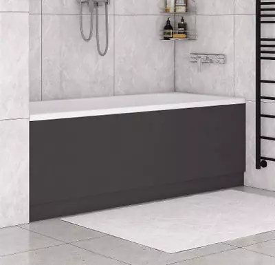 Modern Bath Panel MDF Mat Finish Wooden Adjustable Bath Front Panel Bathroom • £78.59