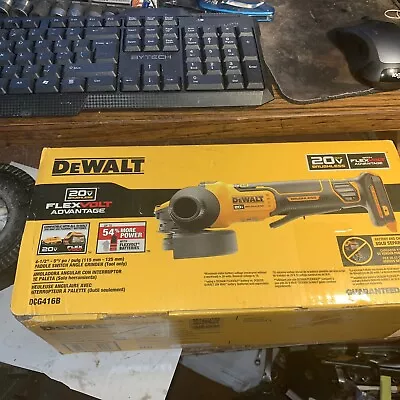 New DeWalt DCG416B 20V MAX BL Li-Ion 4-1/2 In - 5 In Angle Grinder (Tool Only) • $149.99