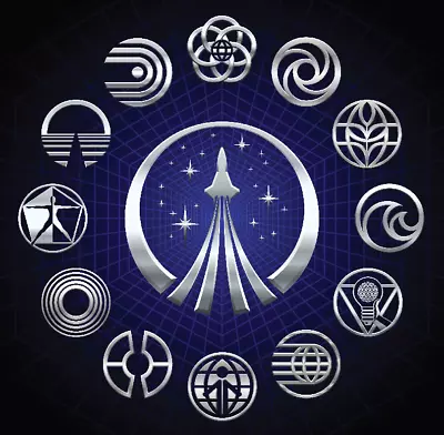 Epcot Center Disney Symbols Communicore Space Poster 11x11 Walt Disney World • $19.49