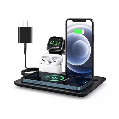 Wireless Charger 3 In 1 Charging Station Fast IPhone Charging Station • $9.99
