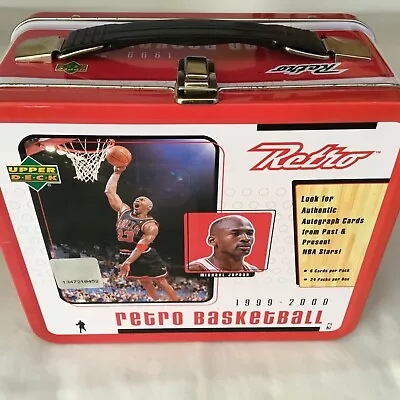 NBA 1999 - 2000 Upper Deck MICHAEL JORDAN Metal Lunch Box - No Cards    (51A) • $29.99