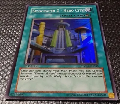 Skyscraper 2 - Hero City  STON-EN048 Super Rare Yu-Gi-Oh! TCG  • £1.95