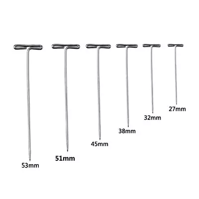 50PCS Stainless Steel T-pins T-head 6 Sizes For Jewelry Display Crafts Modelling • $4.79