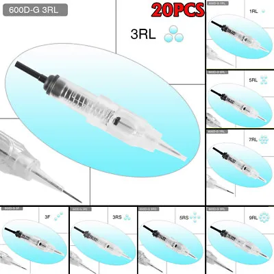 20pcs Sterilized Needles Cartridge For Permanent Makeup Tattoo Machine Pen RL/RS • $17.59