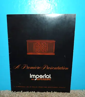 Original Marantz Imperial Systems By Superscope Brochure C-512 C-510 C-508 Etc. • $20.95