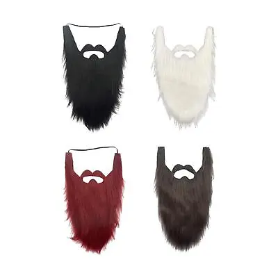 Fake Beards Mustaches Christmas Halloween Beard For Adult • $7.89