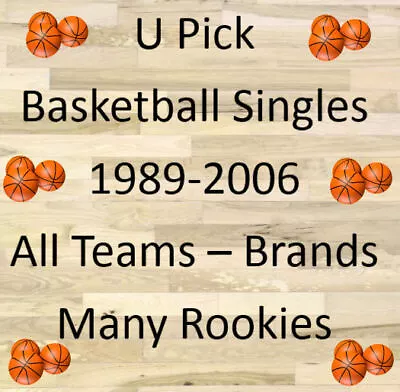 1990s-2000s Basketball Card Lakers Sixers MORE Topps UD Finish Your Set 50%OFF3+ • $0.99