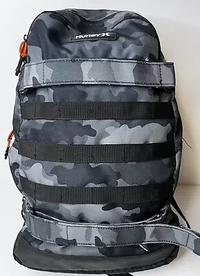 Hurley Backpack Laptop Bag Gray Camouflage Straps Large No Comply Model • $29.99