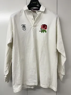 Vintage England World Cup Rugby Shirt Cotton Oxford Long Sleeve Men’s 42/44” • £99.99