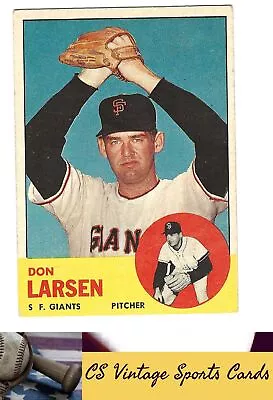 1963 Topps #163 Don Larsen • $2.99