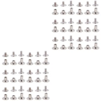 £11.35 • Buy 60 Pcs Studs For Leather Chicago Screw Screw Rivets