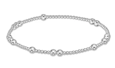 Enewton Sterling Silver Hope Unwritten Bead Stretch Stacked Bracelet Jewelry New • $38
