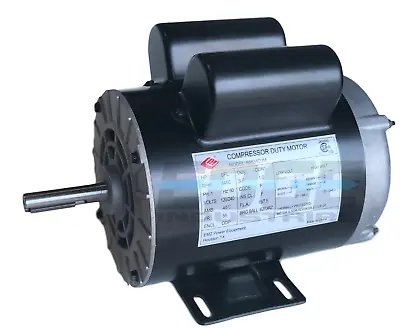 2 Hp 115/230 Volt 3450 Rpm Compressor Motor Replaces Marathon 10-2619 • $229.85