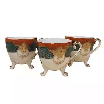 Footed Tea Cup Set. Ucagco China Hand Painted In Japan • $10