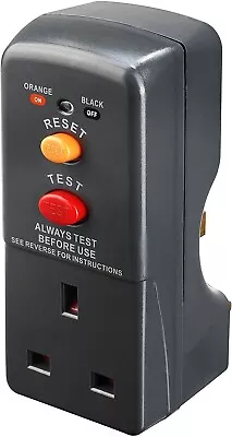 Masterplug ARCDKG RCD Plug-in Adapter Circuit Breaker Safety Trip Switch Garden • £10