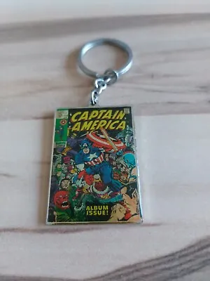 Vintage Captain America Marvel Keyring Keychain Collectable • £12.99