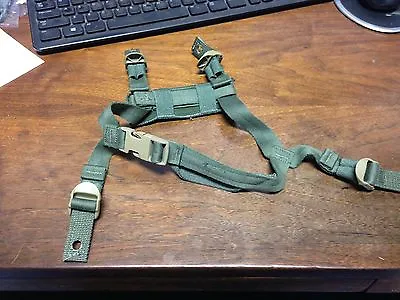 USGI HELMET CHIN STRAP ACH MICH Helmet 4-Point Retention . OD Green NEW  • $12