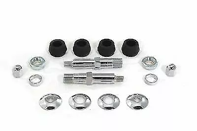 Chrome Lower Rear Shock Stud Kit For Harley Davidson By V-Twin • $42.44