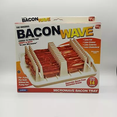 The Original Bacon Wave Microwave Bacon Tray Cooks Up To 14 Slices As Seen On TV • $15.40