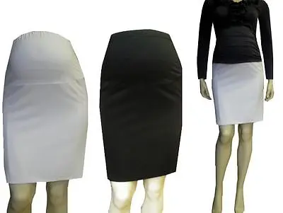 Maternity Pregnancy Pencil Elegant Smart Mini Skirt Formal Size UK 8 10 12 14 16 • £11.99