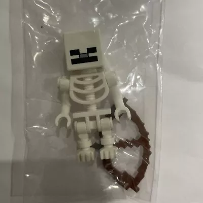 Lego Skeleton With Cube Skull & Crossbow -  Minecraft Minifigure • $10