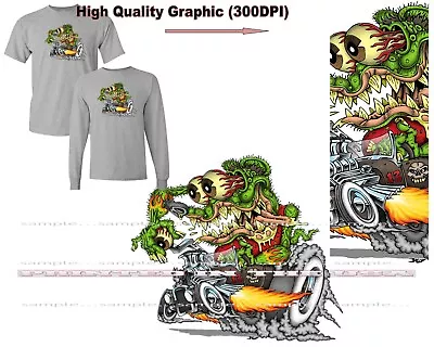 Lucky 13 Rat Race Driver Vintage Model Hot Rod Car BM Cartoon Gray T Shirt • $22.95