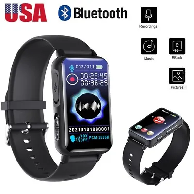 Bluetooth MP3 HiFi Music Player Smart Wristband Voice Activated Recorder Record • $32.45