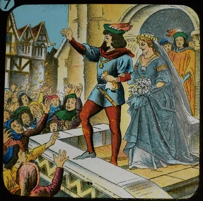 £15 • Buy VICTORIAN Magic Lantern Slide DICK WHITTINGTON AT HIS CAT NO7 C1890  