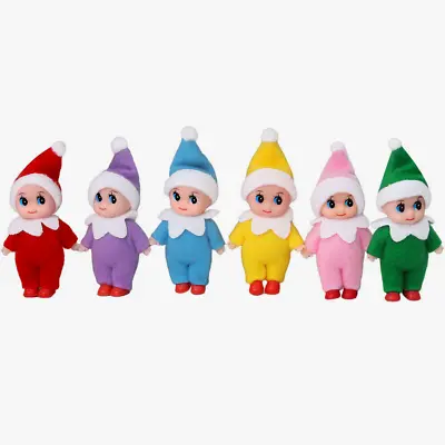 $27.99 • Buy 6pcs Baby Doll Home Christmas Tree Ornament Kids Elf On The Shelf Toy Xmas Gift