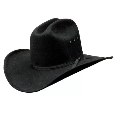 Western Express Black Faux Felt Western Cattleman Hat With Black Hat Band - Kids • $29.95