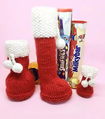 £2.60 • Buy KNITTING PATTERN 320: Christmas Stocking Smartie Bags +chocolate Orange/F.Rocher