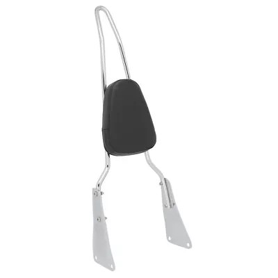 Chrome Tall Sissy Bar Rear Backrest Pad For Kawasaki Vulcan 1500 VN1500 Classic • $59.99