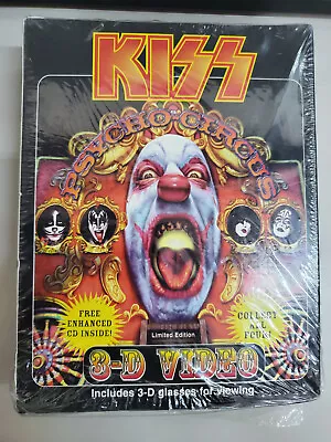 KISS Psycho Circus Boxed 3D Video VHS + CD (Paul Stanley) 1998 Complete • $22.50