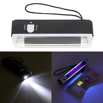 Portable Handheld UV Black Light Torch Money Bill Detector Cash Banknote Checker • $8.98