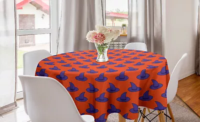 Magician Round Tablecloth Witch Wizard Hat Halloween • £27.99