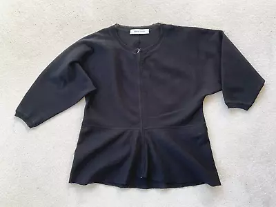 $69.99 • Buy Scanlan Theodore Size M L (fits 10 12 14) Crepe Knit Top Cardigan