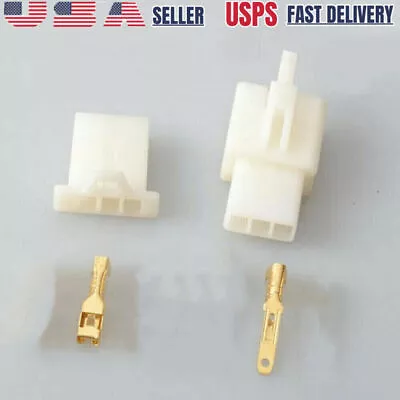 30 Set Male Female 2.8mm Spade Terminal 3 Pin Housing Wire Connector Plug Header • $11.99