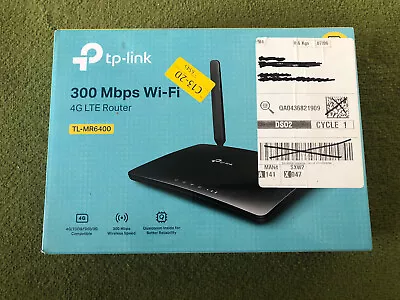 £54 • Buy TP-LINK MR6400 V4 300Mbps SIM Slot Unlocked Wireless N 4G LTE Router Modem
