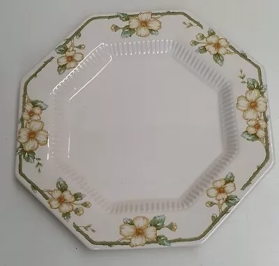 Vintage Nikko Classic Collection Dogwood Pattern Dinner Plate C1970-84 Octagonal • $18