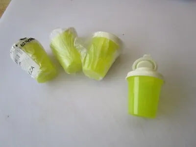 4 New Yellow Tupperware Salt Pepper Spice Shaker 2 Oz  Midget Mini 4 Per Order • $20