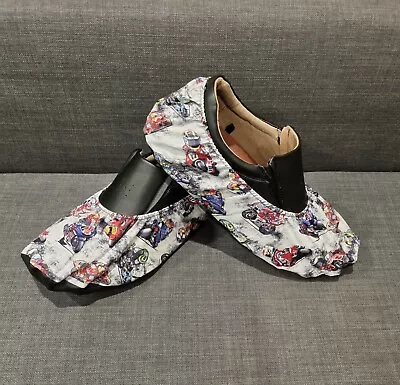 Handmade Bowling Shoe Covers - Motorcycles (Medium) • $30